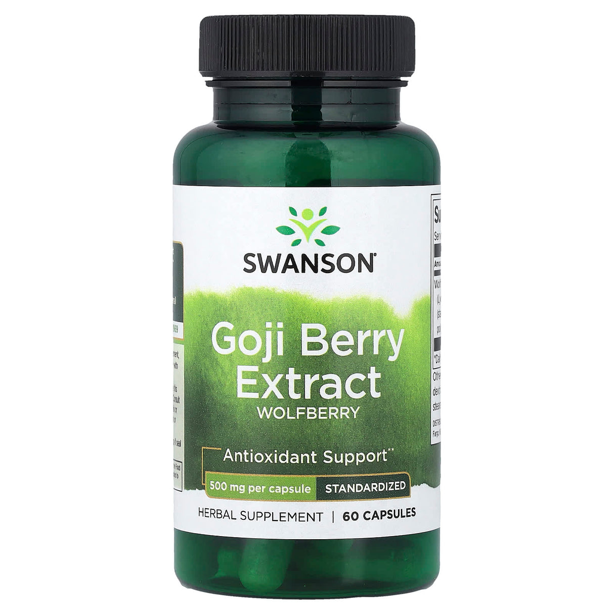 Goji Berry Extract, (Wolfberry) 500 mg, Swanson, 60 Capsule SWH149