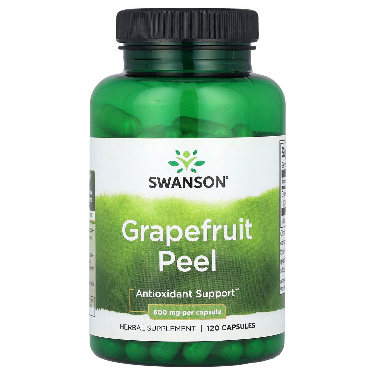 Grapefruit Peel, 600 mg, Swanson, 120 capsule SW1158