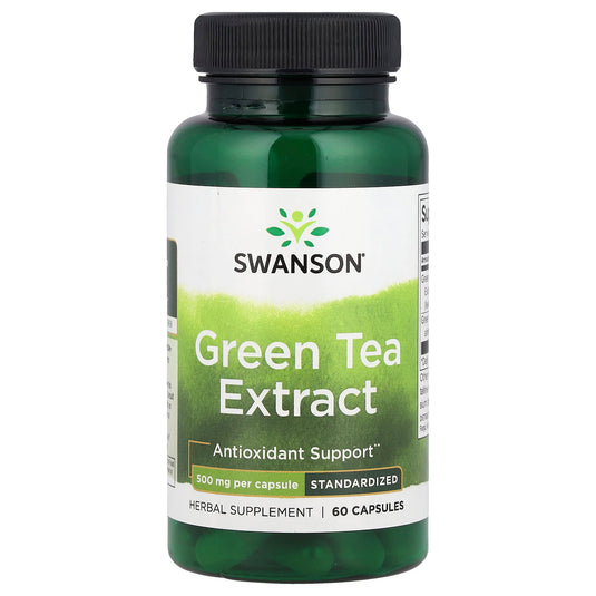 Green Tea Extract (Ceai Verde), 500 mg, Swanson, 60 capsule SWH099
