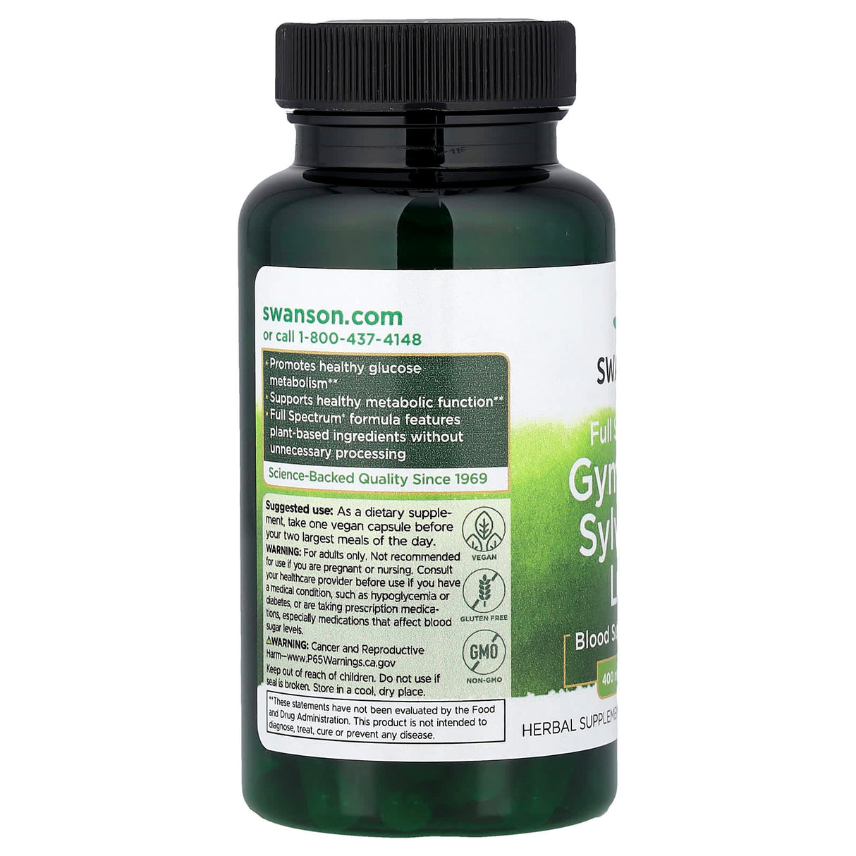 Gymnema Sylvestre Leaf (Gurmar), 400 mg, Swanson, 100 capsule SW983