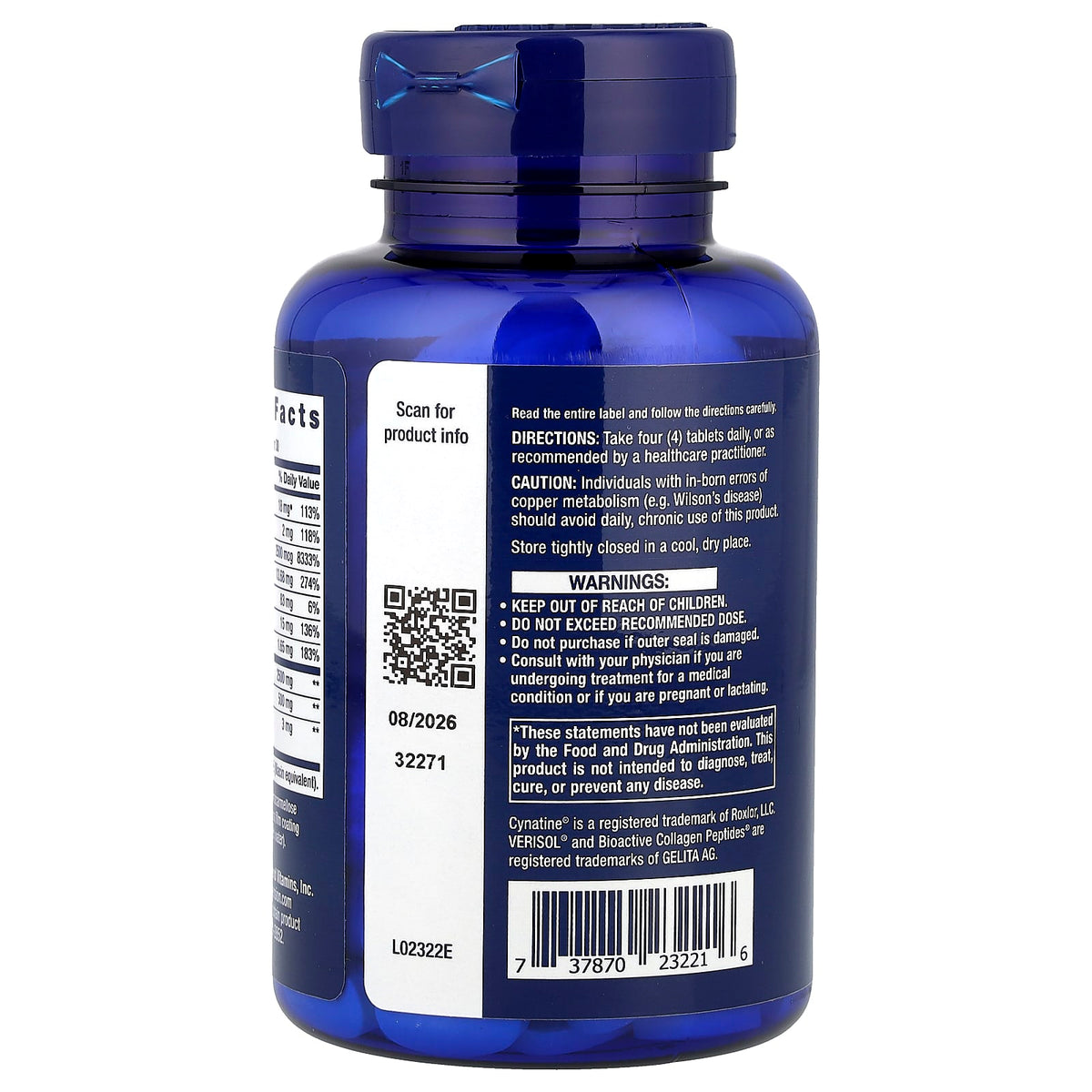 Hair, Skin & Nails, Collagen Plus Formula, Life Extension, 120 tablete