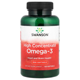 High Concentrate Omega-3, Swanson, 120 mini softgels SWE095