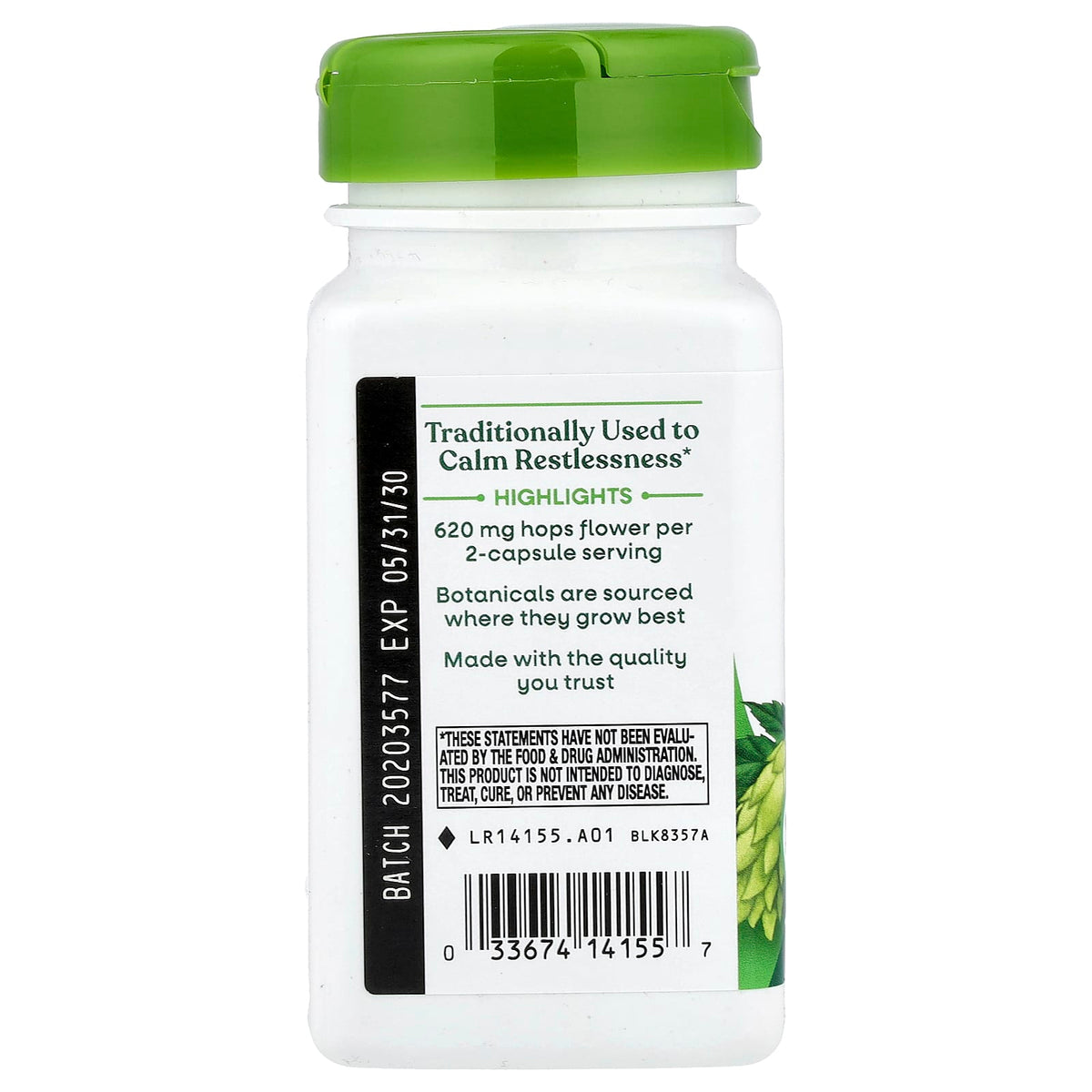 Hops Flowers (Hamei), 310 mg, Nature's Way, 100 Capsule