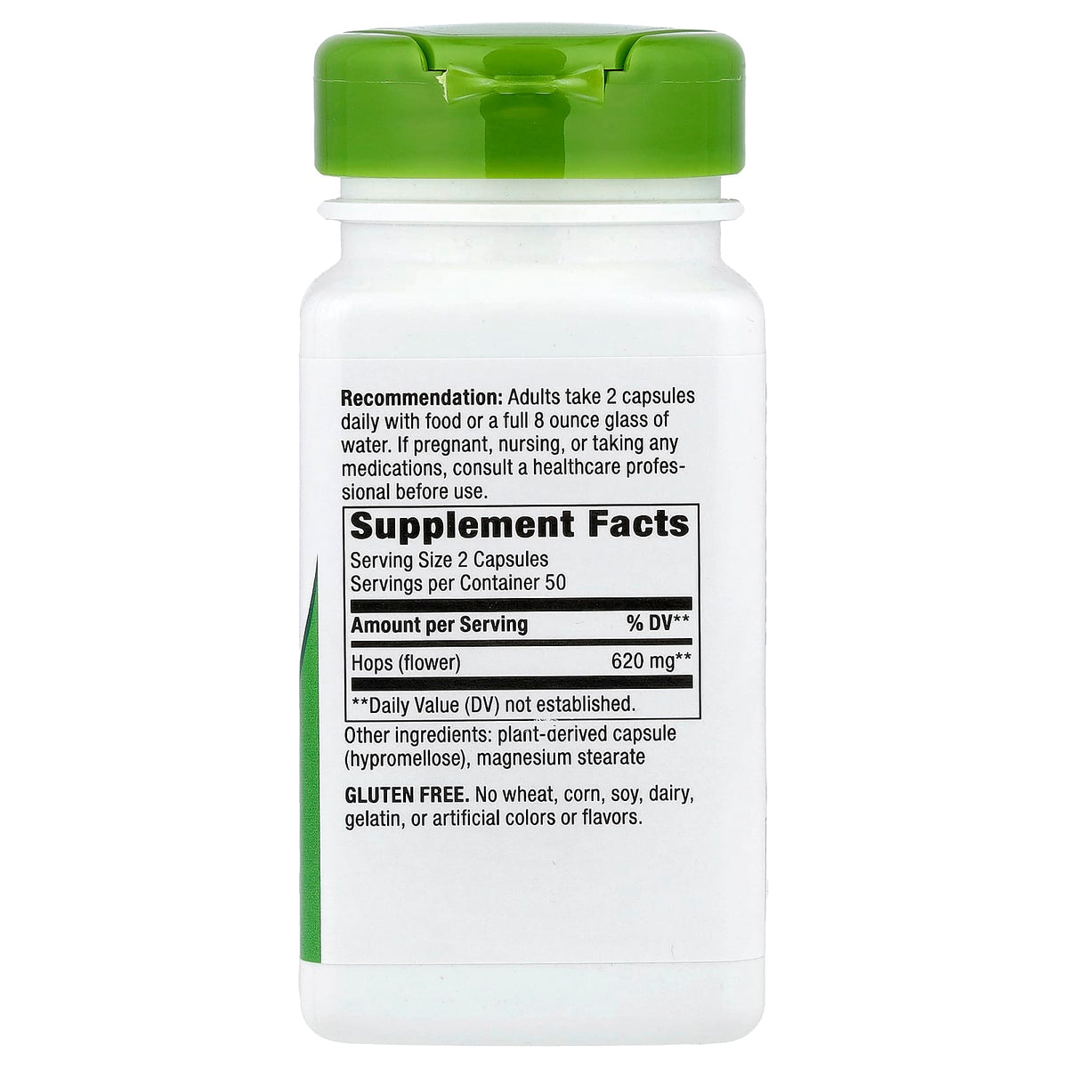 Hops Flowers (Hamei), 310 mg, Nature's Way, 100 Capsule