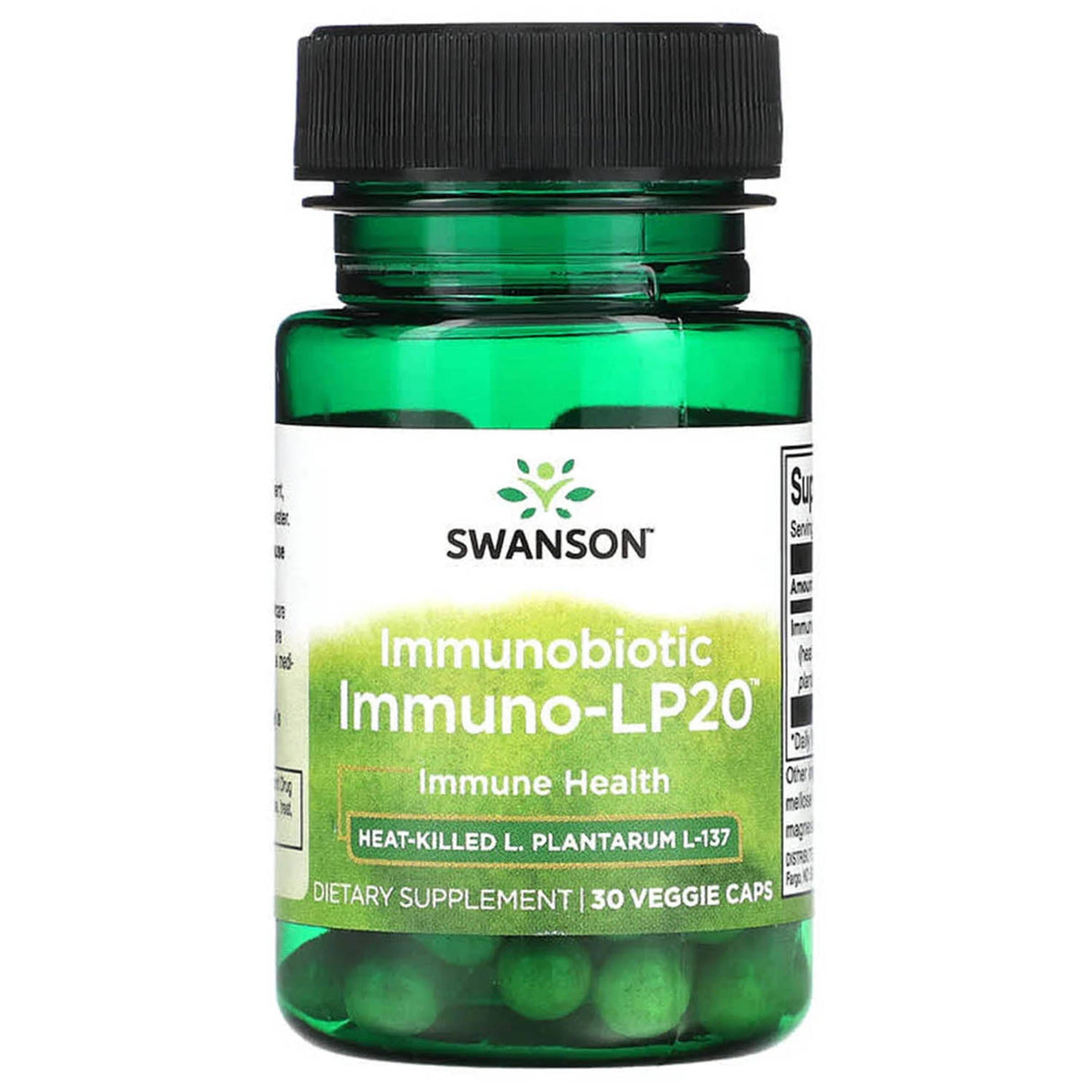 Immunobiotic, Lactobacillus plantarum, Swanson, 30 capsule SWA028