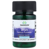 Iron (Ferrous Fumarate) Fumaratul de Fier 18 mg, Swanson, 60 capsule SW1587
