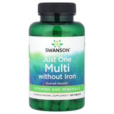 Just One Multivitamin without Iron, Swanson, 130 tablete SW832
