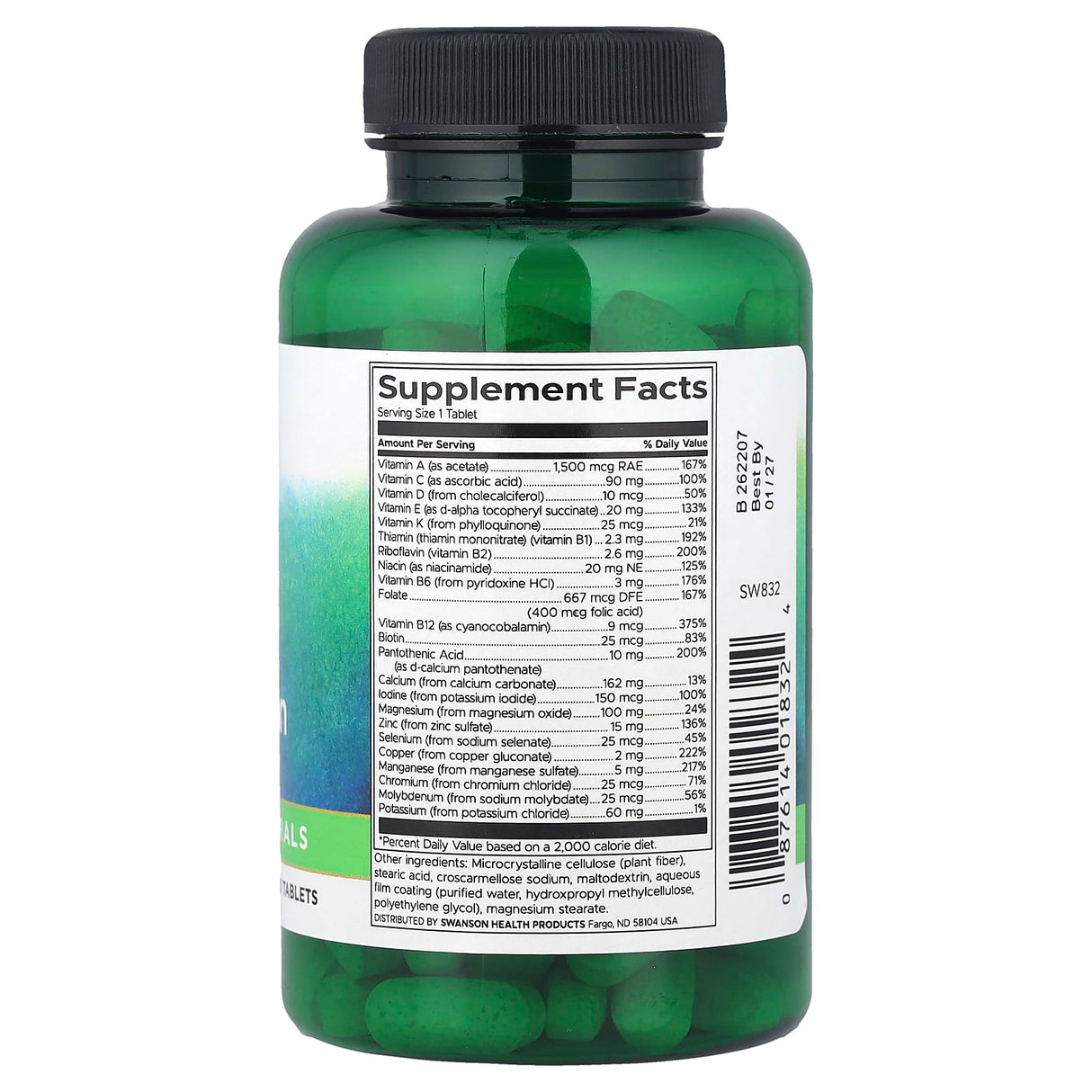 Just One Multivitamin without Iron, Swanson, 130 tablete SW832