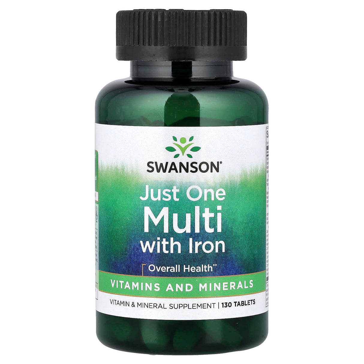 Just One Multi with Iron (Multivitamine cu Fier), Swanson, 130 tablete SW250