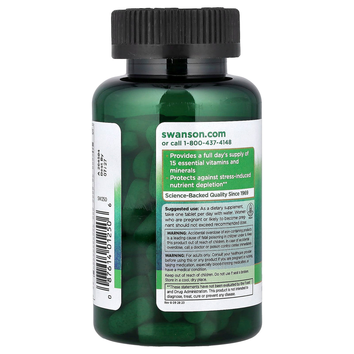 Just One Multi with Iron (Multivitamine cu Fier), Swanson, 130 tablete SW250