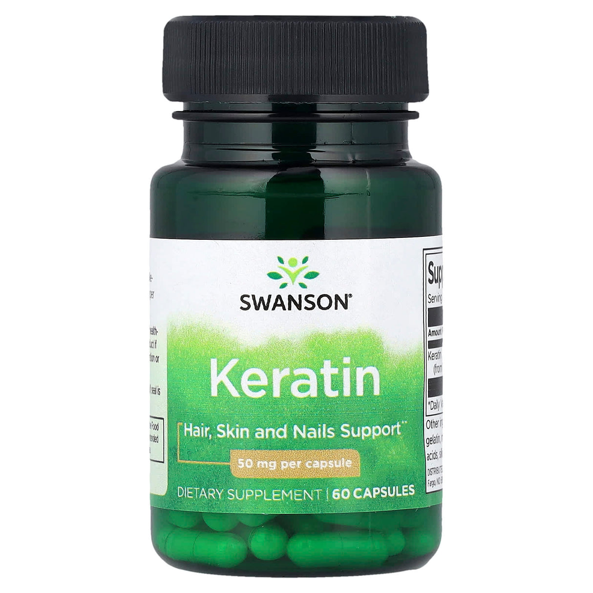 Keratin, 50 mg, Swanson, 60 capsule SW1527