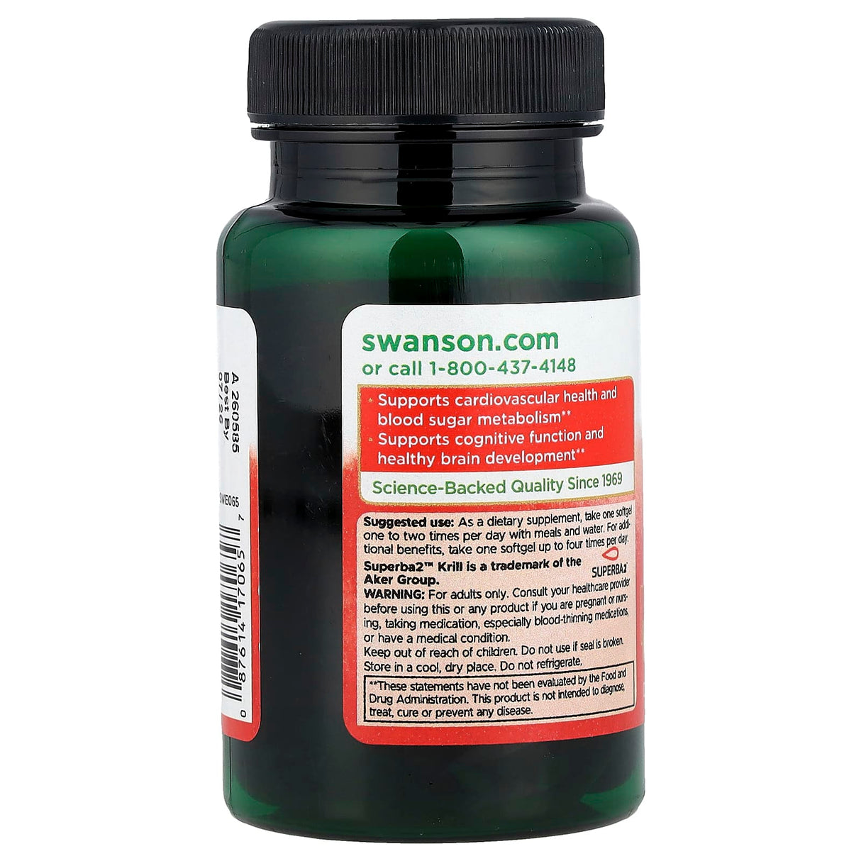 Krill Oil, 1000 mg, Swanson, 30 softgels SWE065