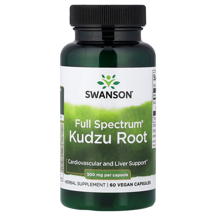 Kudzu Root Full Spectrum, 500mg, Swanson, 60 capsule SW1034