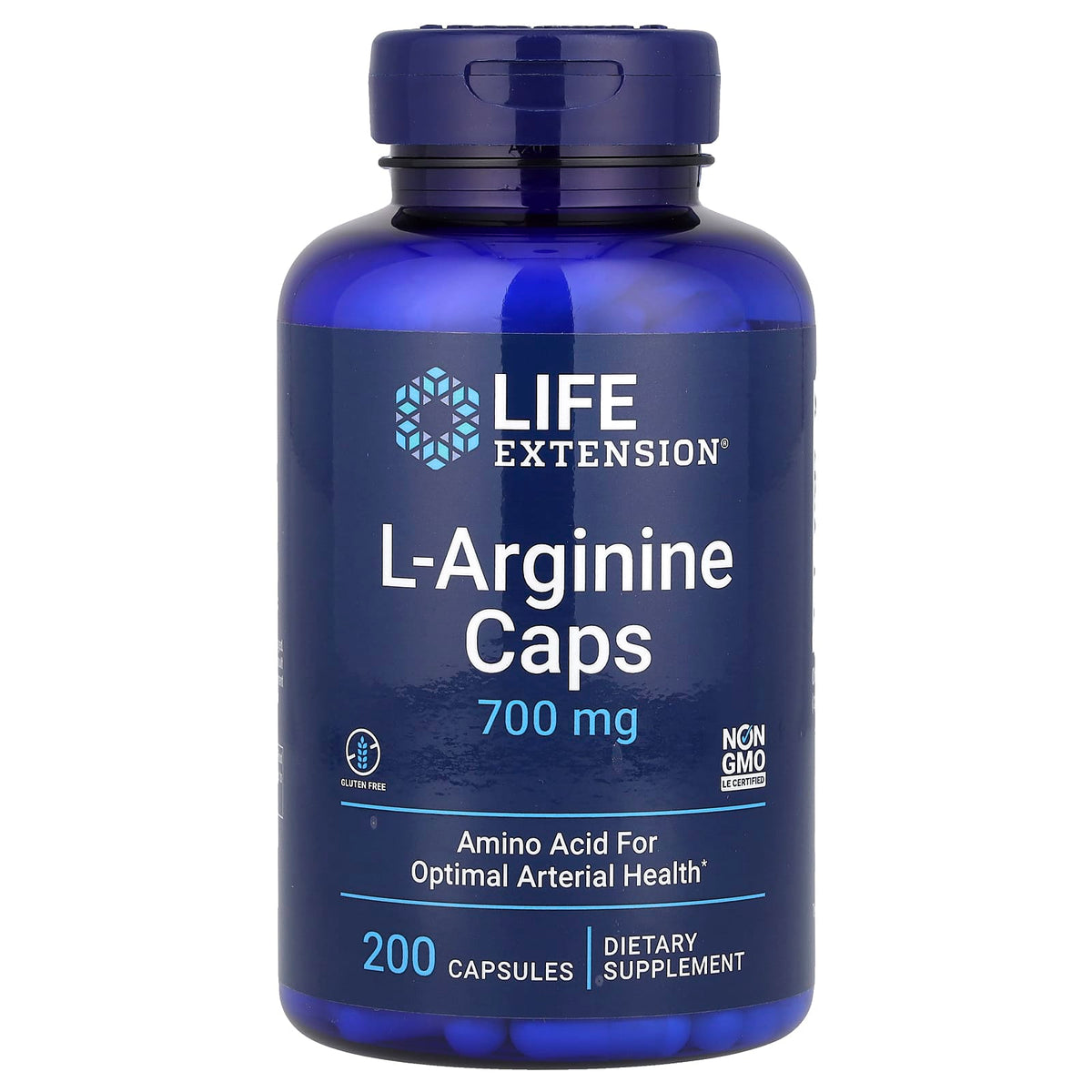 L-Arginine Caps, 700 mg, Life Extension, 200 capsule