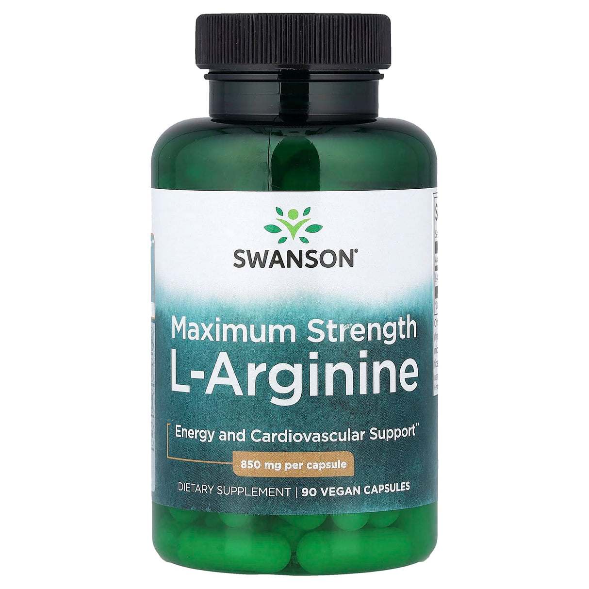 L-Arginine Maximum Strength, 850 mg, Swanson, 90 capsule SW1713