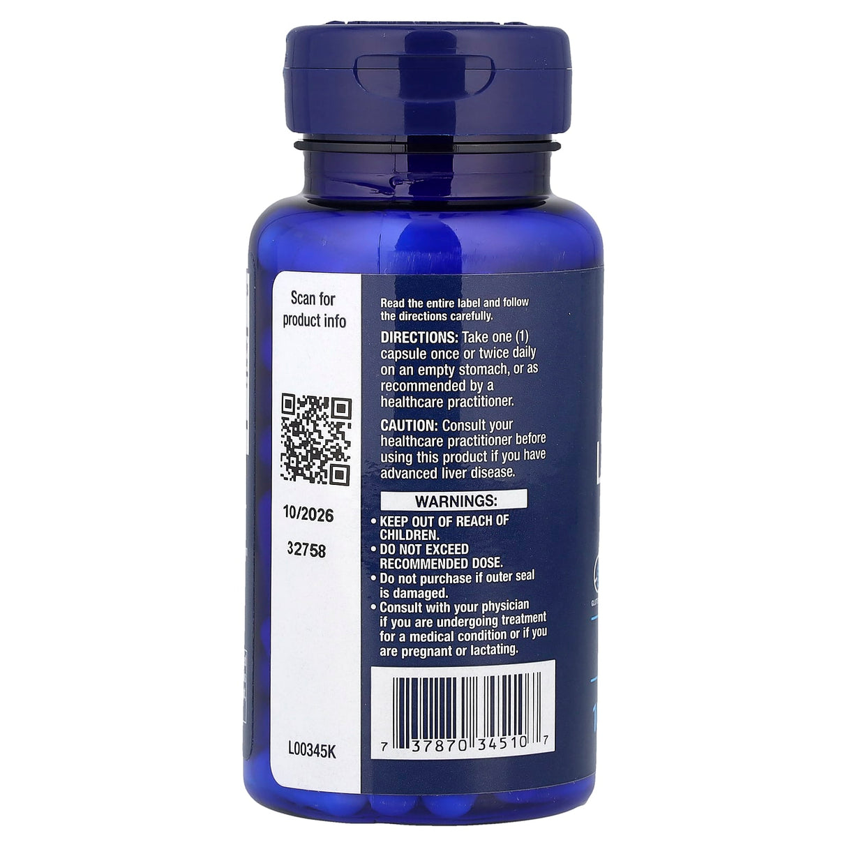 L-Glutamine, 500 mg, Life Extension, 100 capsule