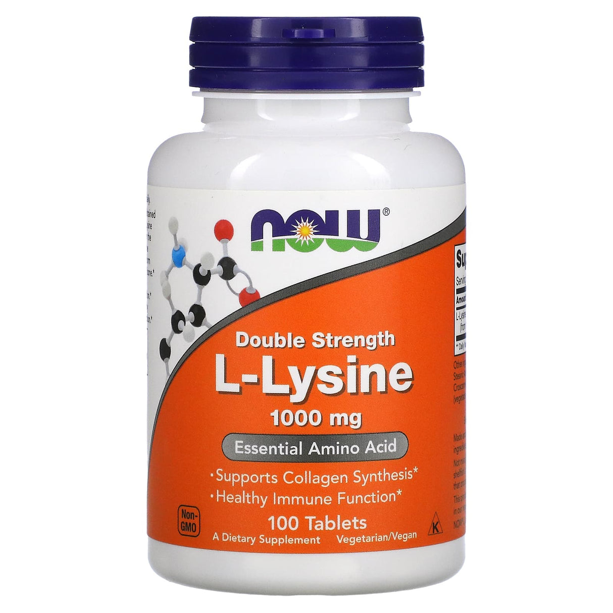 L-Lysine, (Lizina), 1000mg, Now Foods, 100 tablete