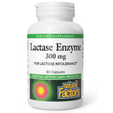 Lactase Enzyme (Lactaza), 300 mg, Natural Factors, 60 capsule