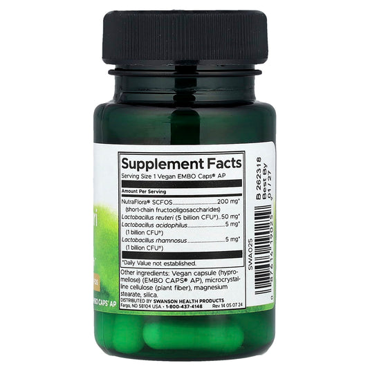 Lactobacillus Reuteri Plus, Swanson, 30 capsule SWA025