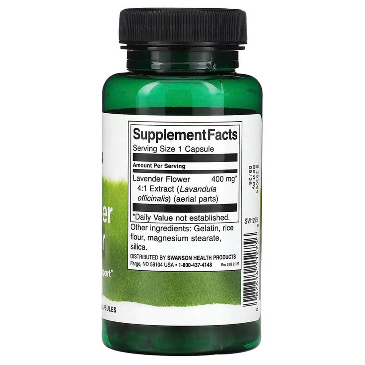Lavender Flower, 400 mg, Swanson, 60 Capsule SW1275