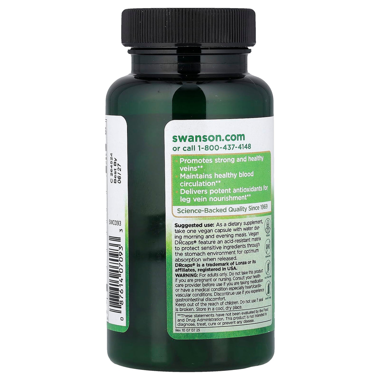 Leg Vein Essentials (Esentiale Picioare Obosite), Swanson, 60 capsule SWC093
