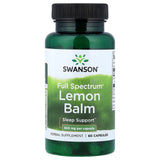 Lemon Balm (Melissa Officinalis) Roiniță, 500mg, Swanson, 60 capsule SW1120