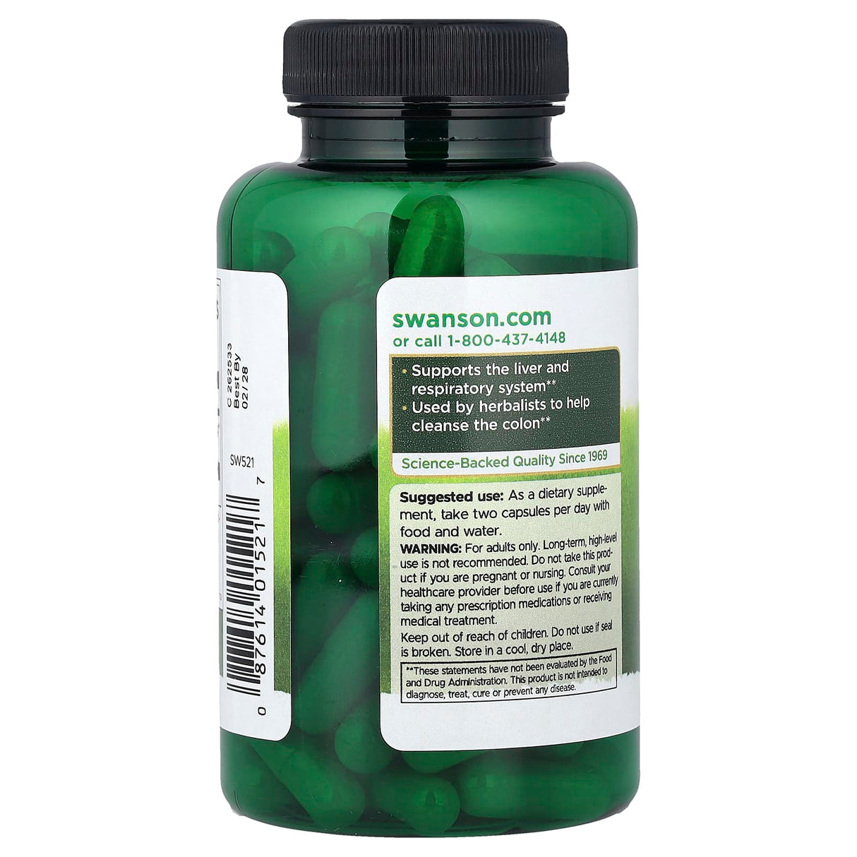 Licorice Root (Lemn Dulce), 450 mg, Swanson, 100 capsule SW521