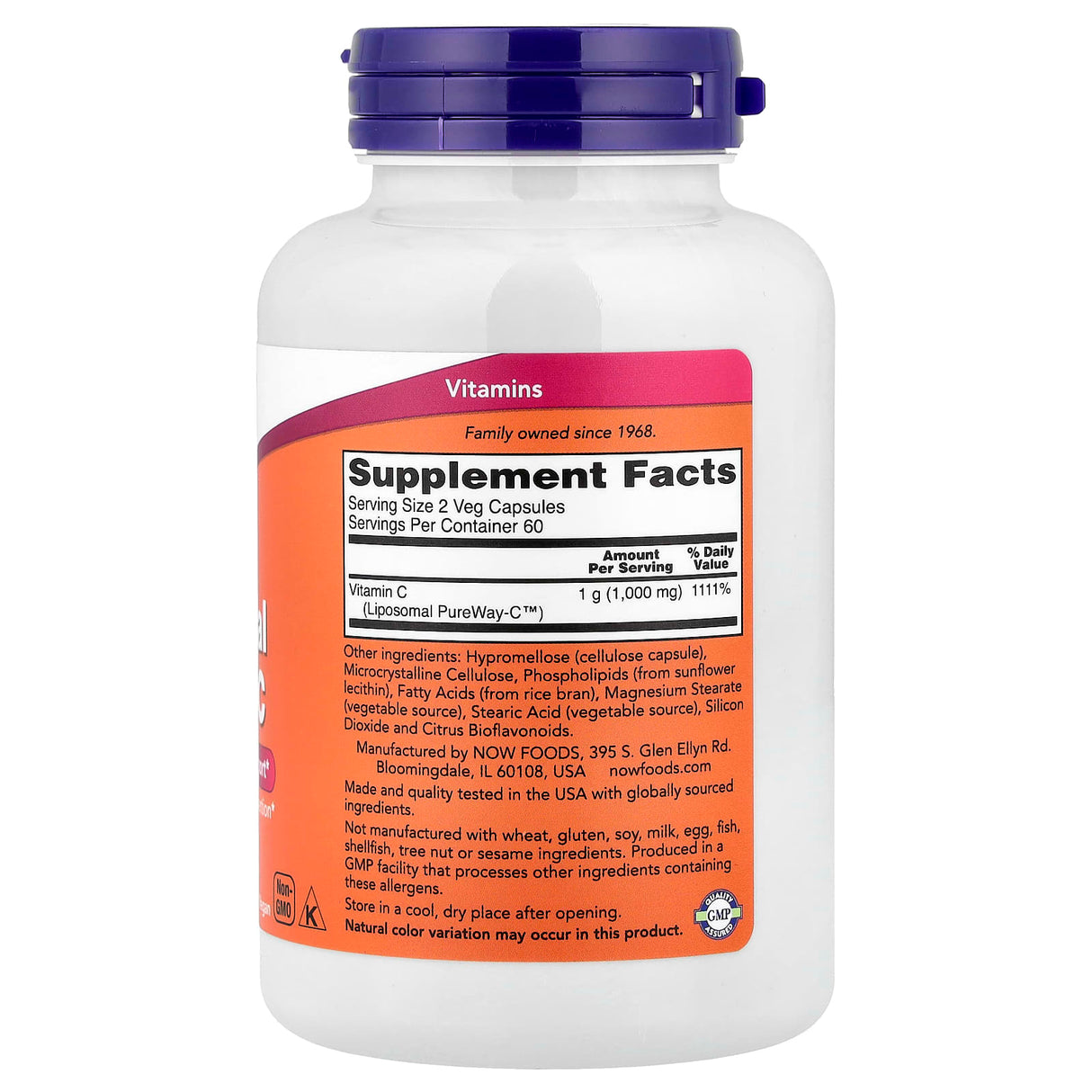 Liposomal Vitamin C, NOW Foods, 120 capsule