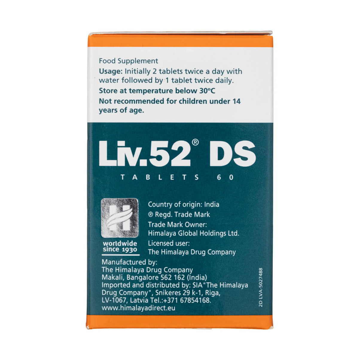Liv.52 DS (Afectiuni Hepatice), Himalaya, 60 tablete