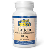 Lutein 40 mg with Zeaxanthin 7 mg, Natural Factors, 60 Softgels