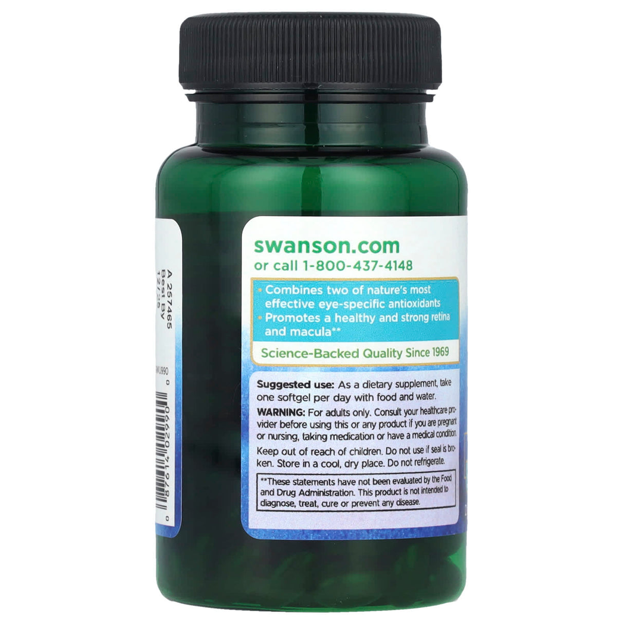 Lutein & Bilberry (Ochi si Vedere) Swanson, 120 softgels SWU990