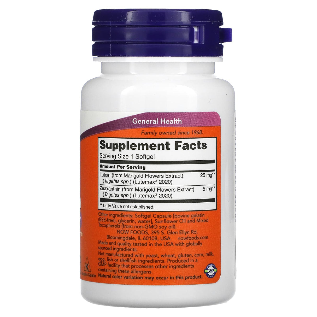 Lutein & Zeaxanthin (Luteina Zeaxantina), Now Foods, 60 softgels