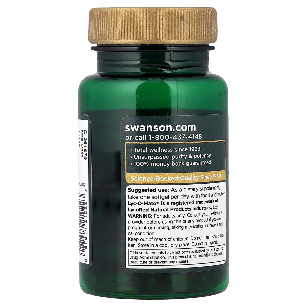 Lyc-O-Mato Lycopene, 10 mg, Swanson, 60 softgels SWU1022