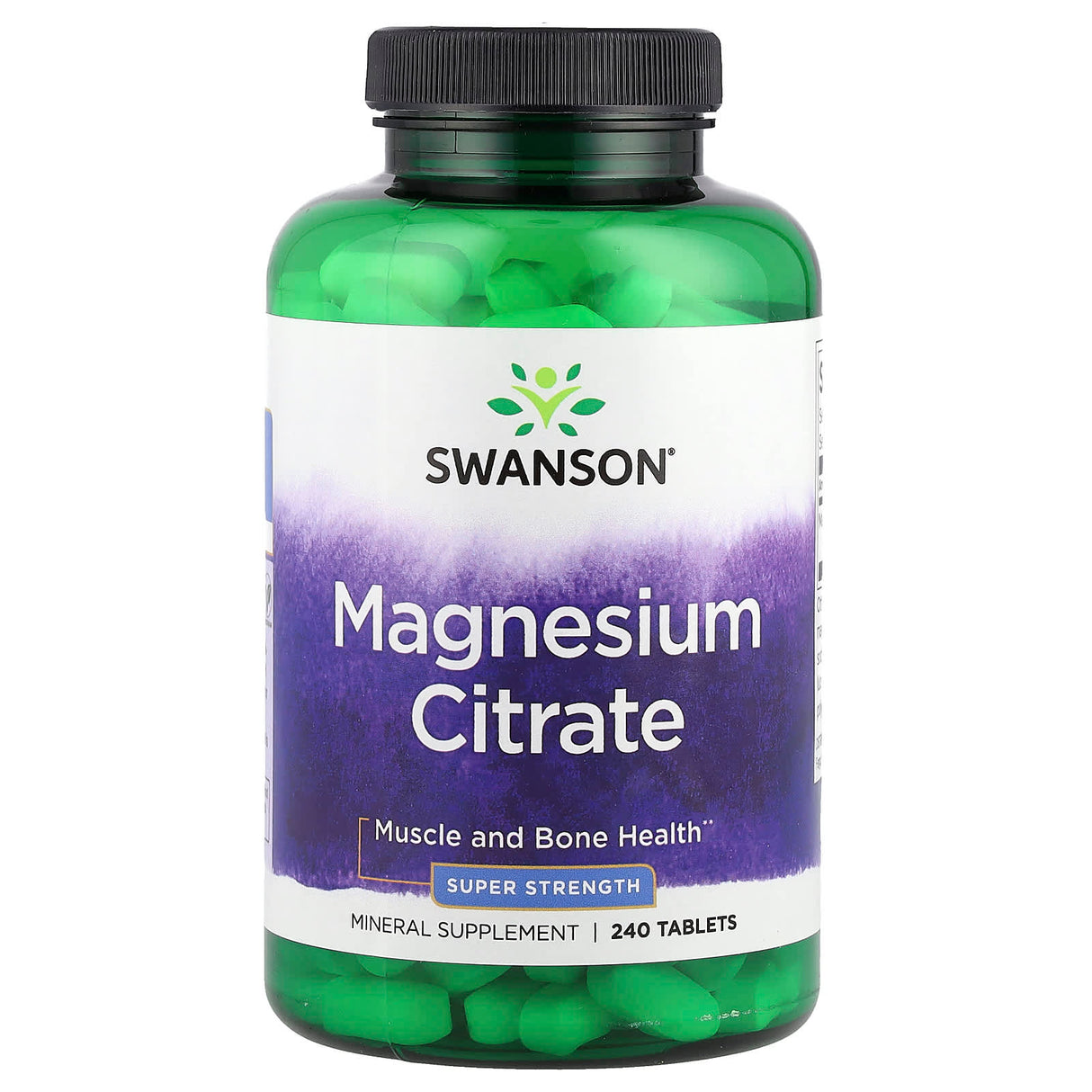 Magnesium Citrate, 225mg, Swanson, 240 tablete SWU1082