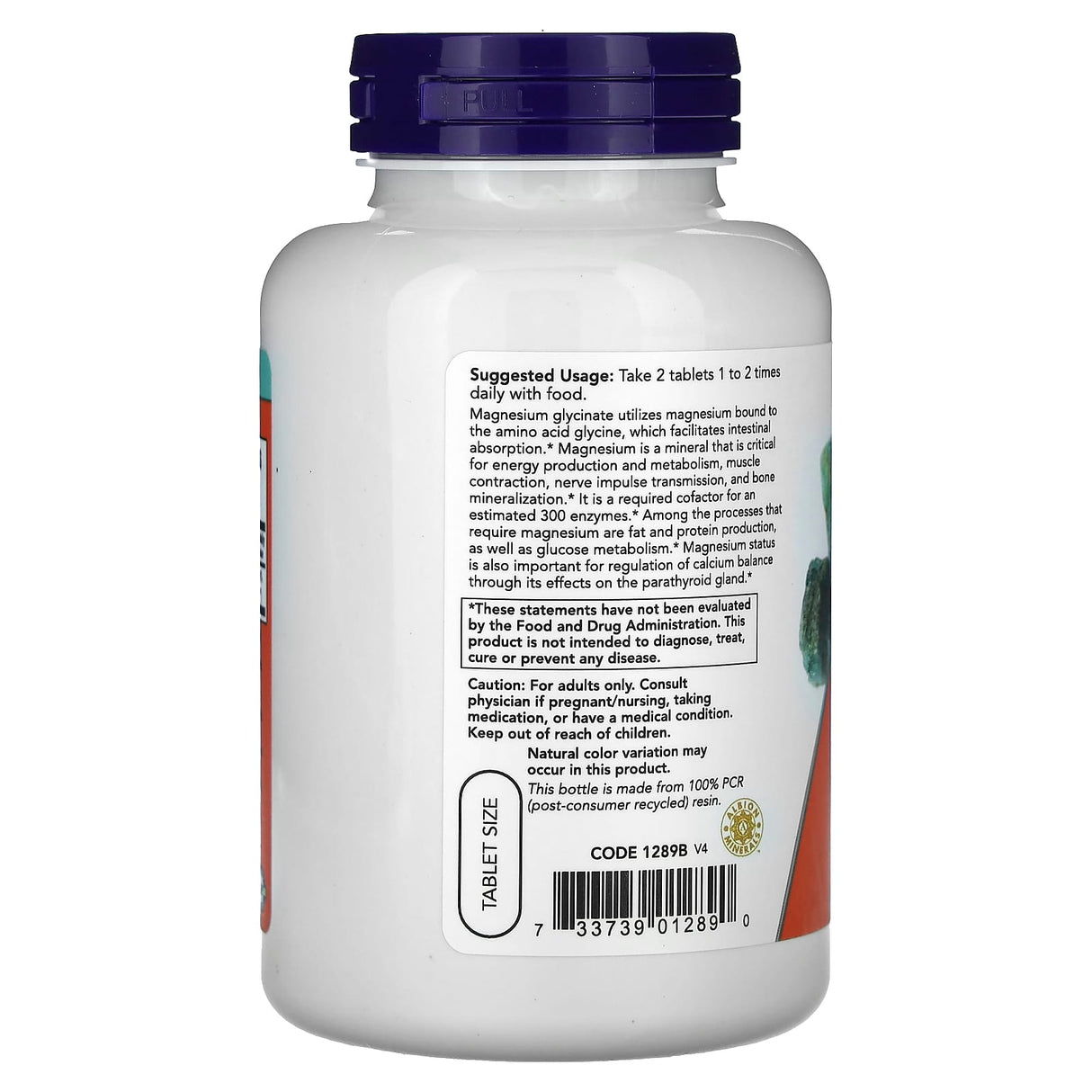 Magnesium Glycinate, Now Foods, 180 tablete
