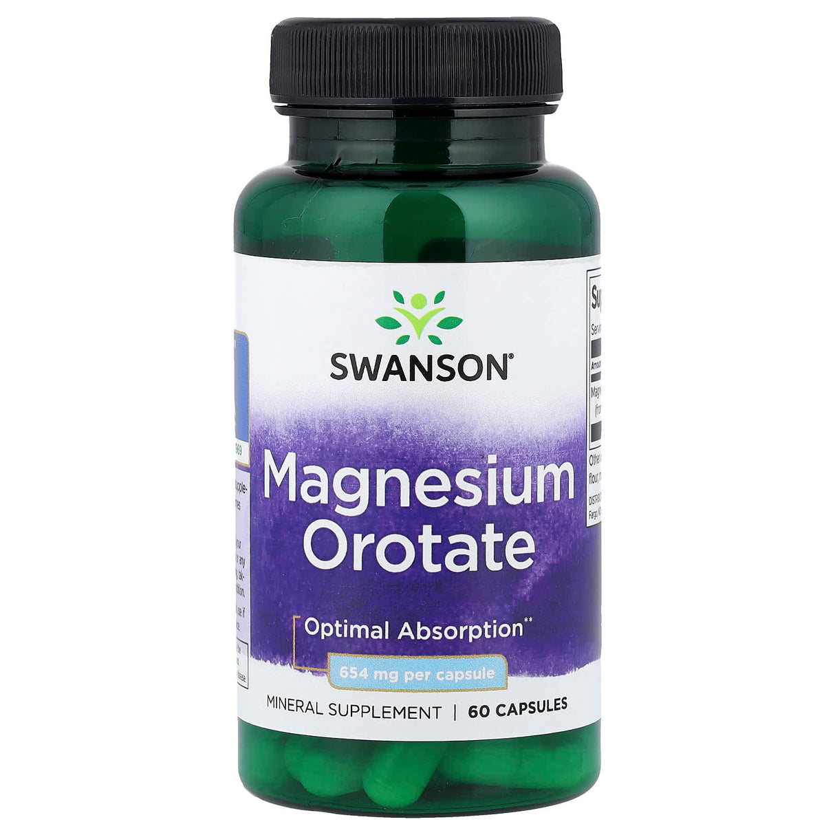 Magnesium Orotate, 654 mg, Swanson, 60 capsule SWU665