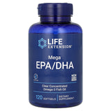 Mega EPA/DHA Omega-3, Life Extension, 120 softgels