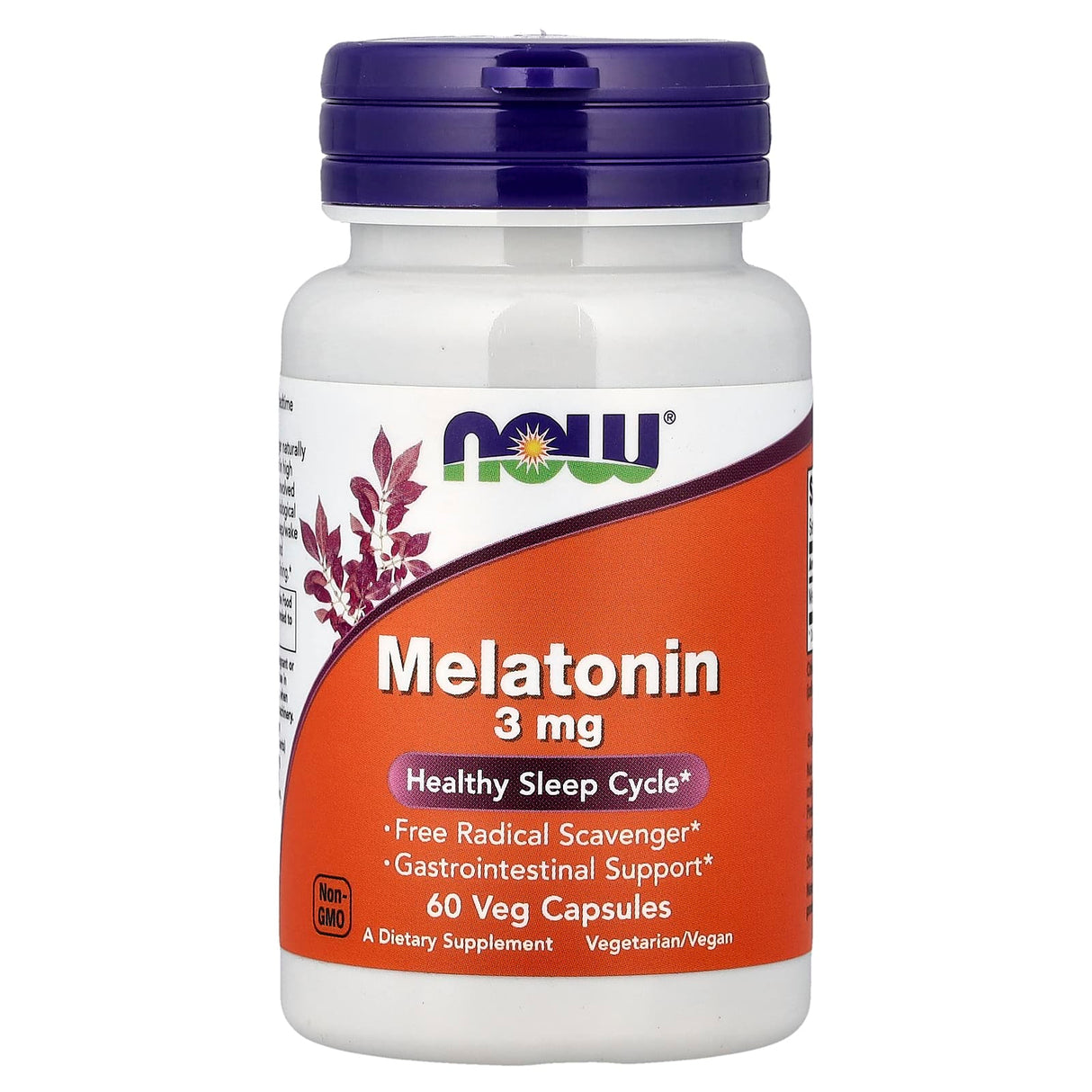 Melatonin (Melatonina) 3 mg, Now Foods, 60 capsule