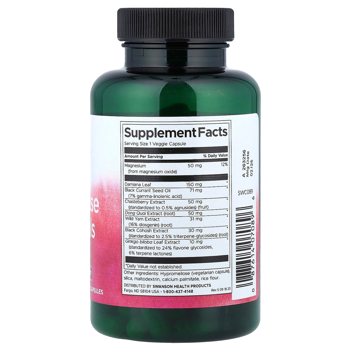 Menopause Essentials (Complex Menopauza), Swanson, 120 capsule SWC089