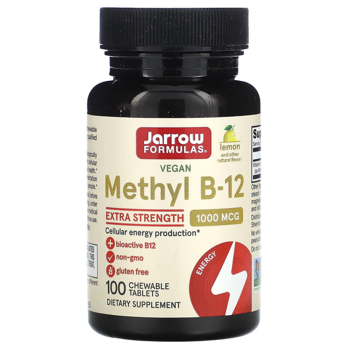 Methyl B-12 (Methylcobalamin), 1000 mcg, Jarrow Formulas, 100 drajeuri