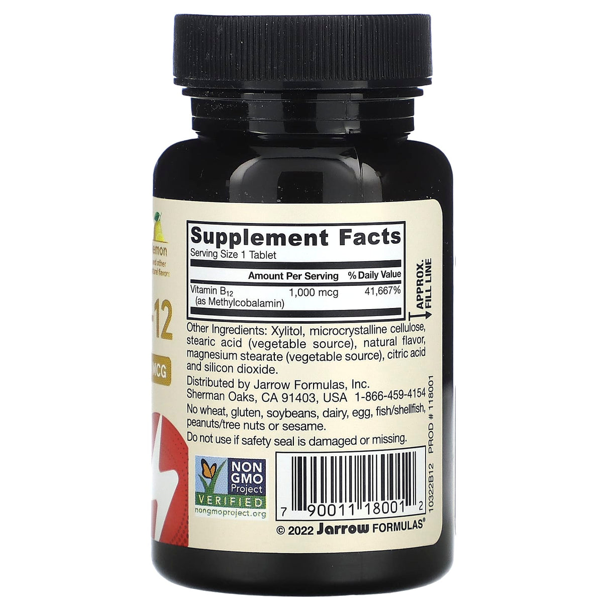 Methyl B-12 (Methylcobalamin), 1000 mcg, Jarrow Formulas, 100 drajeuri