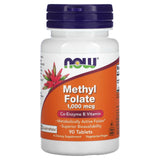 Methyl Folate, (Folat 5-MTHF) 1000 mcg, Now Foods, 90 tablete