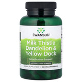 Milk Thistle Dandelion & Yellow Dock, Swanson, 120 Capsule SW1707