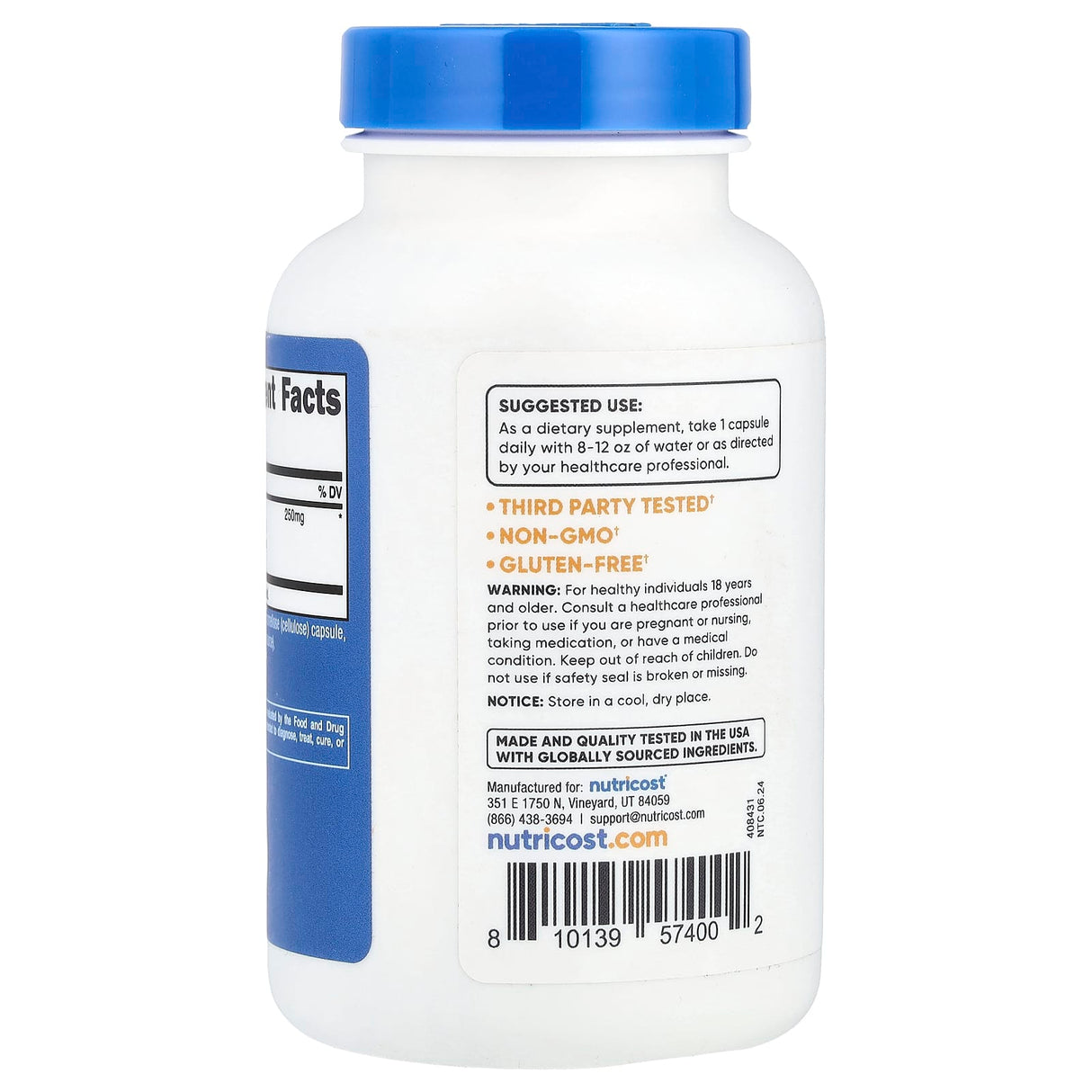 Milk Thistle Silymarin Extract (Armurariu), 1,000 mg, Nutricost, 120 Capsule