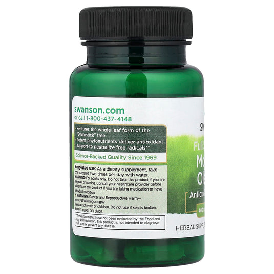 Moringa Oleifera, 400 mg, Swanson, 60 capsule SW1390