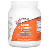 Multi Collagen, Type I, II & III (Bone, Joint & Skin Health) Now Foods, 454g