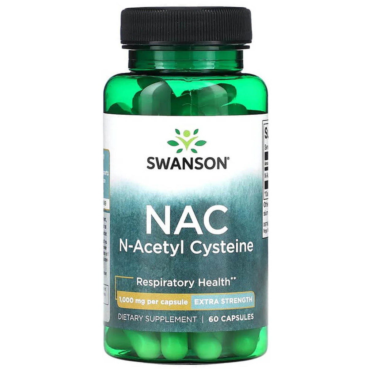 NAC, N-Acetyl Cysteine, 1000 mg, Swanson, 60 capsule SW1842