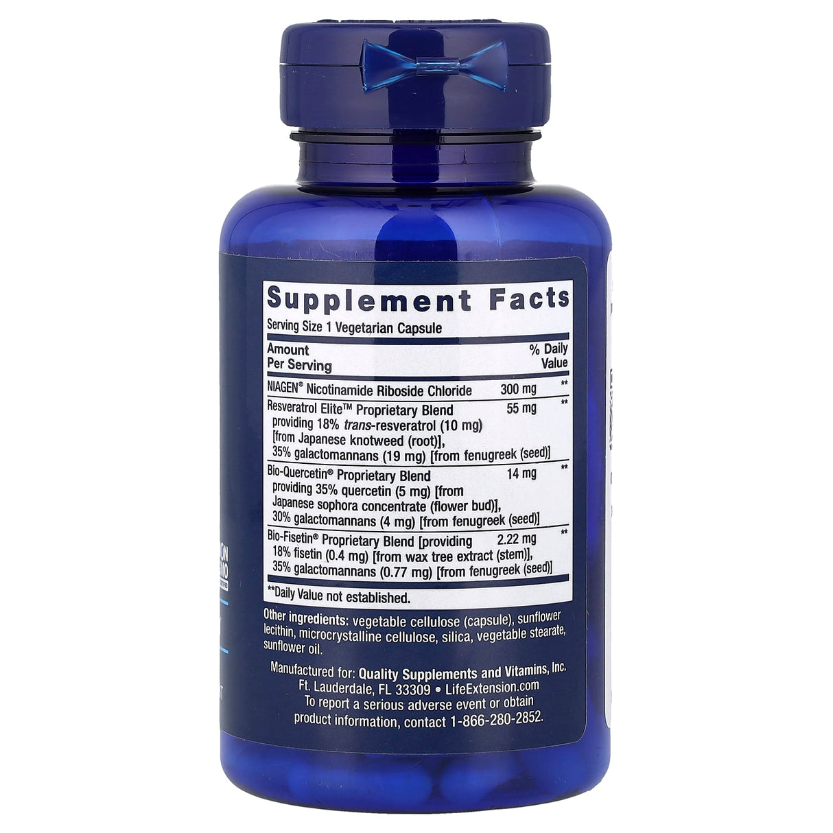 NAD+ Cell Regenerator and Resveratrol Elite, Life Extension, 30 capsule