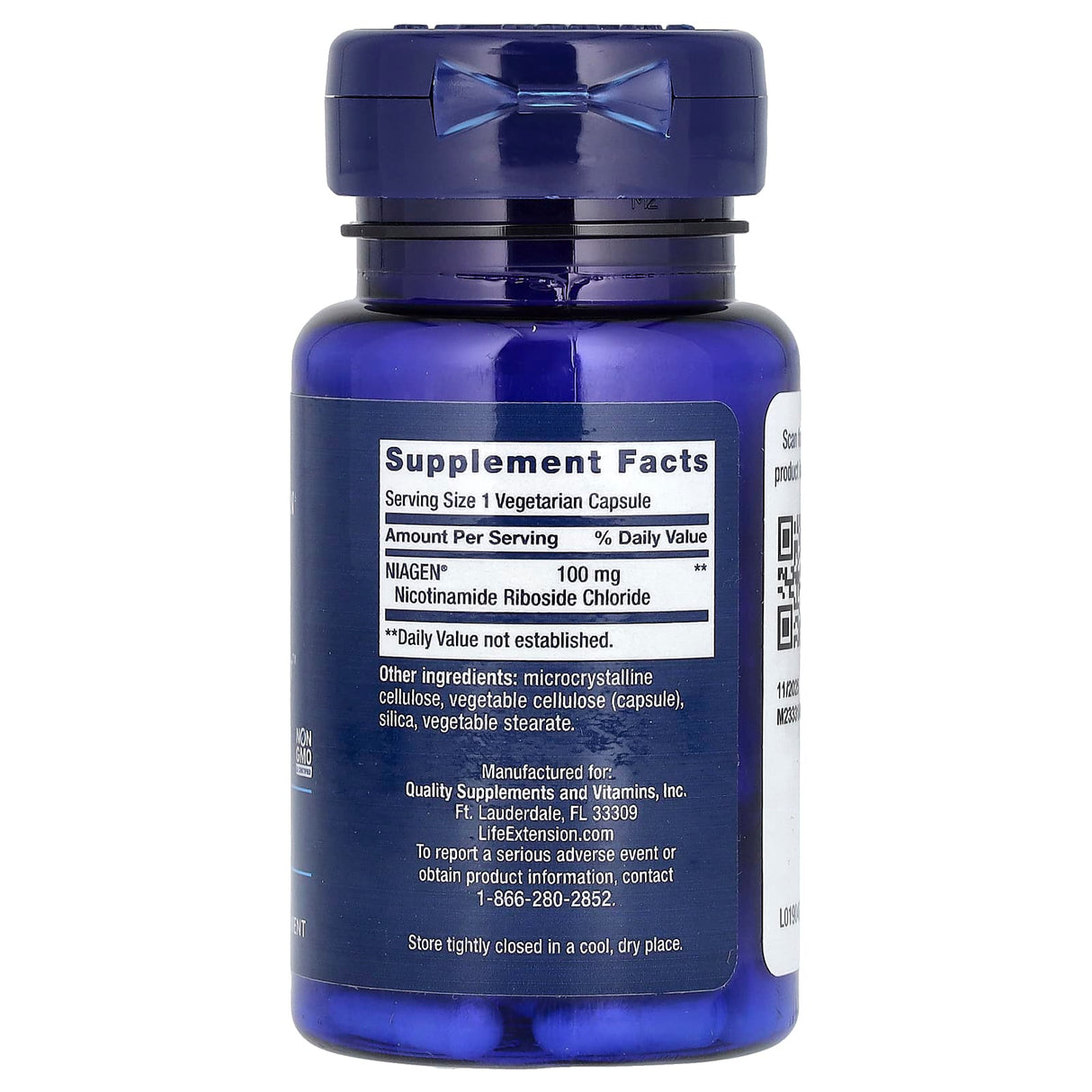 NAD+ Cell Regenerator, 100 mg, Life Extension, 30 capsule