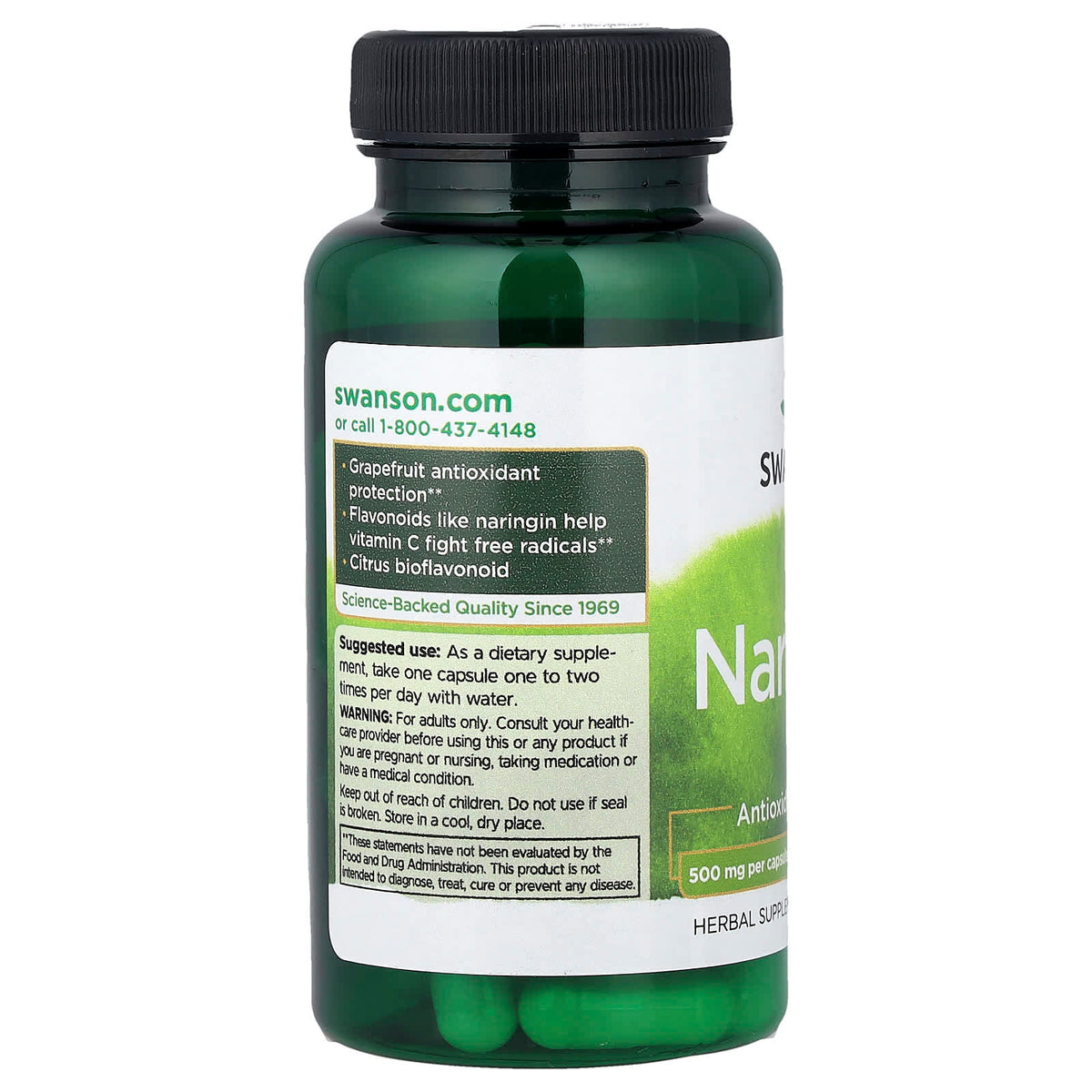 Naringin (Bioflavonoid), 500 mg, Swanson, 60 capsule SWH173